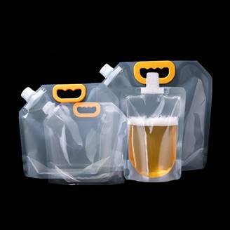 Clearly Transparent  Spout Stand-up Pouches