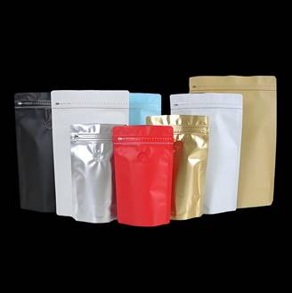 Colored with Air Valve Zipper Stand-up Pouches