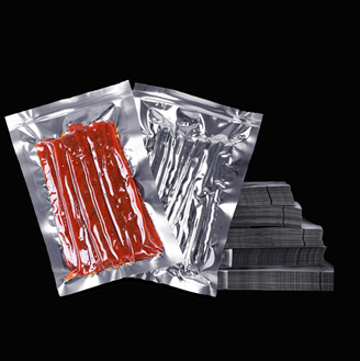 Transparent Front Aluminized Back  Vacuum 3 Sealed Pouches